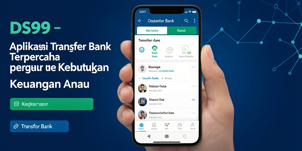 Antarmuka DS99 yang intuitif dan mudah digunakan untuk Transfer Bank.