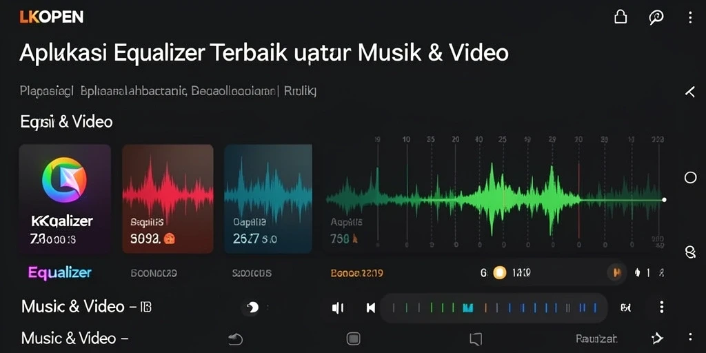 Tampilan antarmuka LKOPEN untuk pengaturan Equalizer yang mudah digunakan.