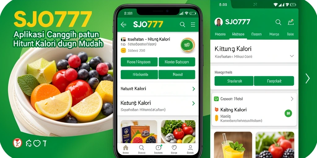 Tampilan antarmuka SJO777 yang intuitif dan fungsional untuk hitung kalori.