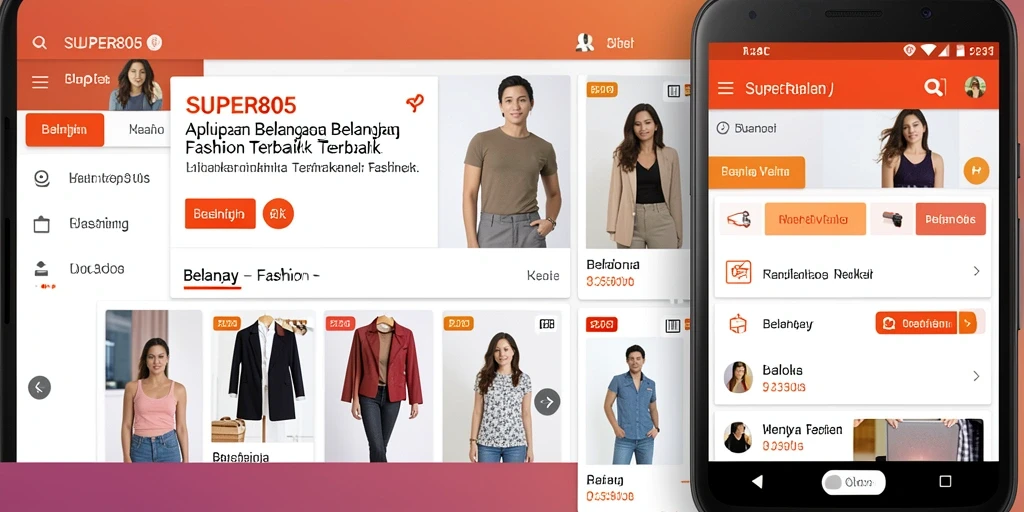 Tampilan antarmuka aplikasi SUPER805 yang menarik dan fungsional.